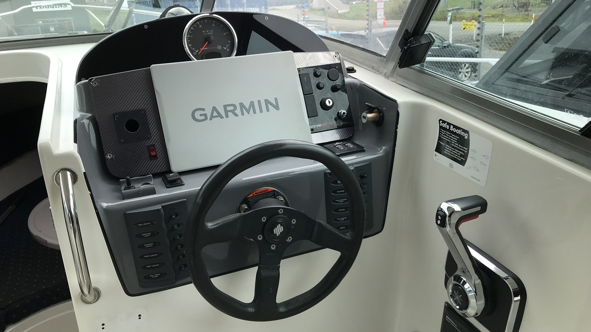 Rayglass 730 repower dash panel
