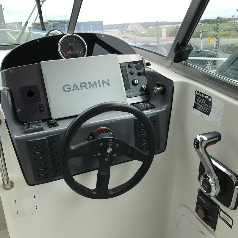 Rayglass 730 repower dash panel