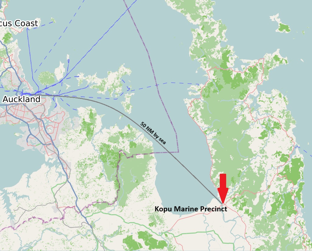 Kopu Marine Precinct location