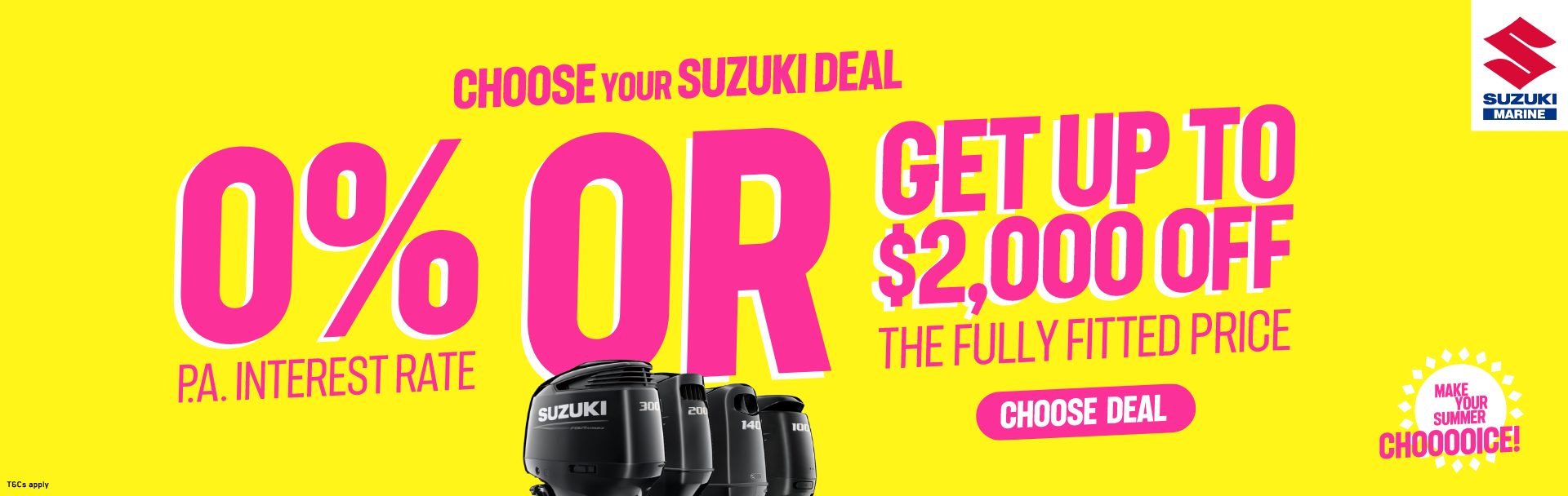 Suzuki Make your summer choice